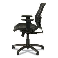 Alera Etros Series Suspension Mesh Mid-back Synchro Tilt Chair, Supports Up To 275 Lbs, Black Seat-black Back, Black Base