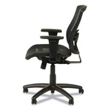 Alera Etros Series Suspension Mesh Mid-back Synchro Tilt Chair, Supports Up To 275 Lbs, Black Seat-black Back, Black Base