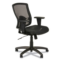 Alera Etros Series Suspension Mesh Mid-back Synchro Tilt Chair, Supports Up To 275 Lbs, Black Seat-black Back, Black Base