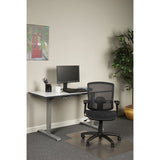 Alera Etros Series Suspension Mesh Mid-back Synchro Tilt Chair, Supports Up To 275 Lbs, Black Seat-black Back, Black Base