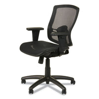 Alera Etros Series Suspension Mesh Mid-back Synchro Tilt Chair, Supports Up To 275 Lbs, Black Seat-black Back, Black Base