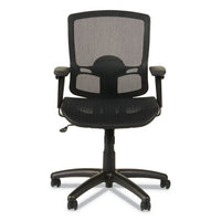 Alera Etros Series Suspension Mesh Mid-back Synchro Tilt Chair, Supports Up To 275 Lbs, Black Seat-black Back, Black Base