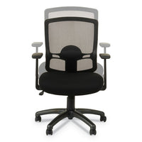 Alera Etros Series Mesh Mid-back Chair, Supports Up To 275 Lbs, Black Seat-black Back, Black Base