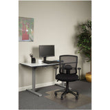 Alera Etros Series Mesh Mid-back Chair, Supports Up To 275 Lbs, Black Seat-black Back, Black Base