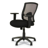 Alera Etros Series Mesh Mid-back Chair, Supports Up To 275 Lbs, Black Seat-black Back, Black Base