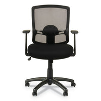 Alera Etros Series Mesh Mid-back Chair, Supports Up To 275 Lbs, Black Seat-black Back, Black Base