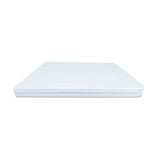 Fold-in-half Resin Folding Table, 72w X 29.63d X 29.25h, White