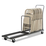 Chair And Table Cart, 20.86w X 50.78 To 72.04d, Black