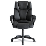 Alera Fraze Executive High-back Swivel-tilt Leather Chair, Supports Up To 275 Lbs, Black Seat-black Back, Black Base