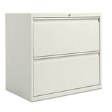 Lateral File, 2 Legal-letter-size File Drawers, Light Gray, 30" X 18" X 28"
