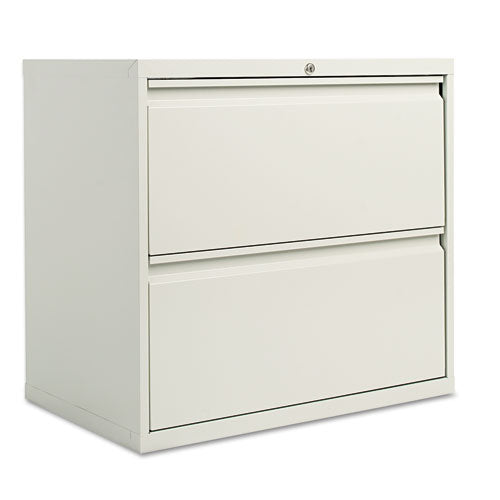 Lateral File, 2 Legal-letter-size File Drawers, Light Gray, 30" X 18" X 28"