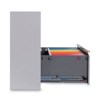 Lateral File, 3 Legal-letter-a4-a5-size File Drawers, Light Gray, 36" X 18" X 39.5"