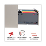 Lateral File, 3 Legal-letter-a4-a5-size File Drawers, Putty, 36" X 18" X 39.5"