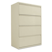 Lateral File, 4 Legal-letter-size File Drawers, Putty, 36" X 18" X 52.5"