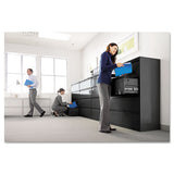 Lateral File, 2 Legal-letter-size File Drawers, Black, 42" X 18" X 28"