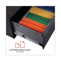 Lateral File, 3 Legal-letter-a4-a5-size File Drawers, Black, 42" X 18" X 39.5"