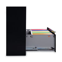 Lateral File, 3 Legal-letter-a4-a5-size File Drawers, Black, 42" X 18" X 39.5"