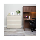 Lateral File, 3 Legal-letter-a4-a5-size File Drawers, Putty, 42" X 18" X 39.5"