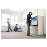 Lateral File, 4 Legal-letter-size File Drawers, Light Gray, 42" X 18" X 52.5"