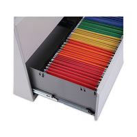 Lateral File, 5 Legal-letter-a4-a5-size File Drawers, 1 Roll-out Posting Shelf, Light Gray, 42" X 18" X 64.25"
