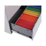 Lateral File, 5 Legal-letter-a4-a5-size File Drawers, 1 Roll-out Posting Shelf, Light Gray, 42" X 18" X 64.25"
