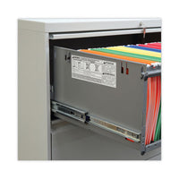 Lateral File, 5 Legal-letter-a4-a5-size File Drawers, 1 Roll-out Posting Shelf, Light Gray, 42" X 18" X 64.25"