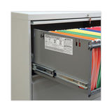 Lateral File, 5 Legal-letter-a4-a5-size File Drawers, 1 Roll-out Posting Shelf, Light Gray, 42" X 18" X 64.25"