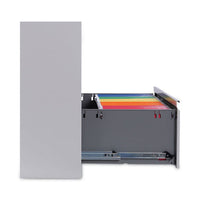 Lateral File, 5 Legal-letter-a4-a5-size File Drawers, 1 Roll-out Posting Shelf, Light Gray, 42" X 18" X 64.25"