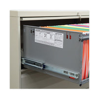 Lateral File, 5 Legal-letter-a4-a5-size File Drawers, Putty, 42" X 18" X 64.25"