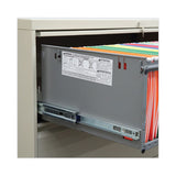 Lateral File, 5 Legal-letter-a4-a5-size File Drawers, Putty, 42" X 18" X 64.25"