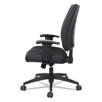 Alera Wrigley Series High Performance Mid-back Synchro-tilt Task Chair, Supports Up To 275 Lbs, Black Seat-back, Black Base