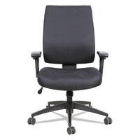 Alera Wrigley Series High Performance Mid-back Synchro-tilt Task Chair, Supports Up To 275 Lbs, Black Seat-back, Black Base