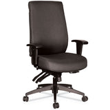 Alera Wrigley Series 24-7 High Performance High-back Multifunction Task Chair, Up To 300 Lbs, Black Seat-back, Black Base