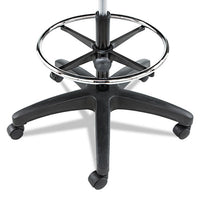 Alera Interval Series Swivel Task Stool, 33.26" Seat Height, Supports Up To 275 Lbs, Black Seat-black Back, Black Base