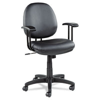 Alera Interval Series Swivel-tilt Task Chair, Supports Up To 275 Lbs, Black Seat-black Back, Black Base