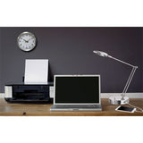 Adjustable Led Task Lamp With Usb Port, 11"w X 6.25"d X 26"h, Brushed Nickel