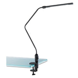 Led Desk Lamp With Interchangeable Base Or Clamp, 5.13"w X 21.75"d X 21.75"h, Black