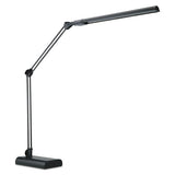 Adjustable Led Desk Lamp, 3.25"w X 6"d X 21.5"h, Black