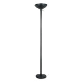 Torchier Floor Lamp, 12.5"w X 12.5"d X 72"h, Matte Black