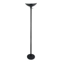 Torchier Floor Lamp, 12.5"w X 12.5"d X 72"h, Matte Black