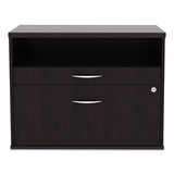 Alera Open Office Series Low File Cabient Credenza, 29.5w X 19.13d X 22.88h, Espresso