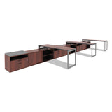 Alera Open Office Series Low File Cabient Credenza, 29.5w X 19.13d X 22.88h, Medium Cherry