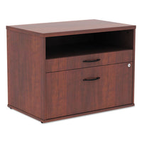 Alera Open Office Series Low File Cabient Credenza, 29.5w X 19.13d X 22.88h, Medium Cherry