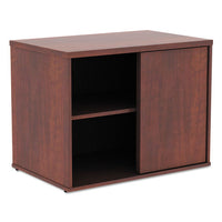 Alera Open Office Low Storage Cabinet Credenza, 29 1-2 X 19 1-8x 22 7-8, Cherry