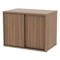 Alera Open Office Low Storage Cabinet Credenza, 29 1-2 X 19 1-8x 22 7-8, Walnut