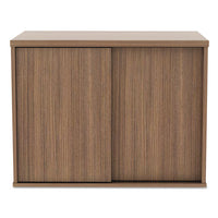 Alera Open Office Low Storage Cabinet Credenza, 29 1-2 X 19 1-8x 22 7-8, Walnut