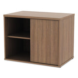 Alera Open Office Low Storage Cabinet Credenza, 29 1-2 X 19 1-8x 22 7-8, Walnut