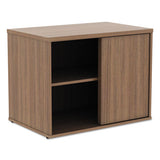 Alera Open Office Low Storage Cabinet Credenza, 29 1-2 X 19 1-8x 22 7-8, Walnut