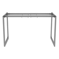 Alera Open Office Desk Series Adjustable O-leg Desk Base, 24" Deep, Silver