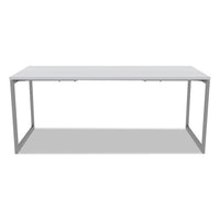 Alera Open Office Desk Series Adjustable O-leg Desk Base, 30" Deep, Silver